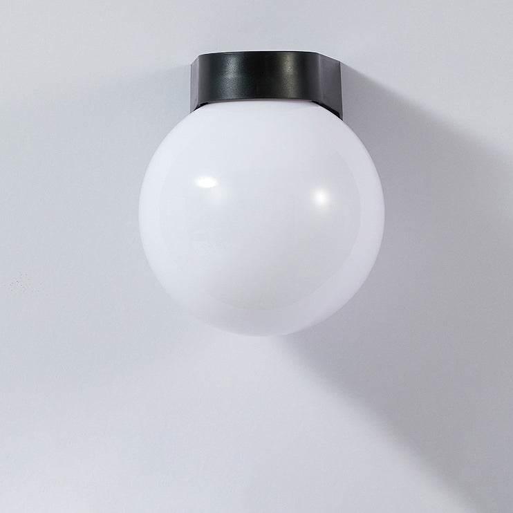 Moderne Einfachheit wasserdichte Orb PC Acryl 1-Licht Wandleuchte Lampe für Terrasse im Freien 