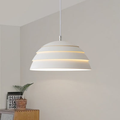 Moderne minimalistische Halbkreis-Kuppel-Pendelleuchte aus Eisen mit 1 Licht für Wohnzimmer 