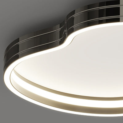 Modern Minimalist Cloud Aluminum Iron Silicone LED Flush Mount Ceiling Light For Bedroom