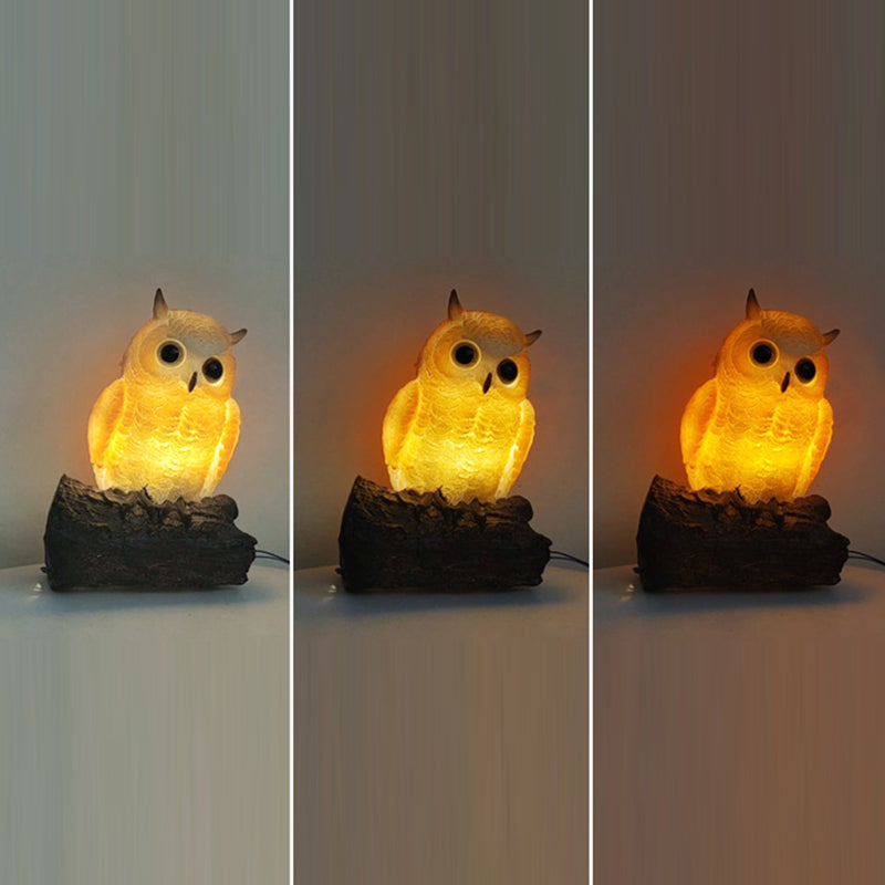 Modern Art Deco Owl Parrot Lizard Resin 1-Light Wall Sconce Lamp For Living Room