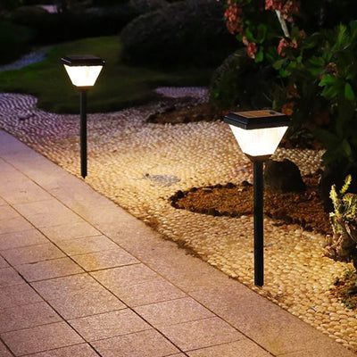 Modern Minimalist Square Cone Cylinder ABS PC LED Ground Plug Outdoor Light For Garden