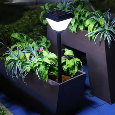 Modern Minimalist Square Cone Cylinder ABS PC LED Ground Plug Outdoor Light For Garden