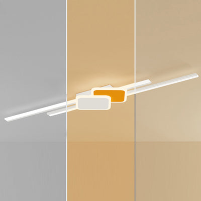 Modern Minimalist Strip Rectangle Hardware Acrylic LED Wall Sconce Lamp For Bedroom