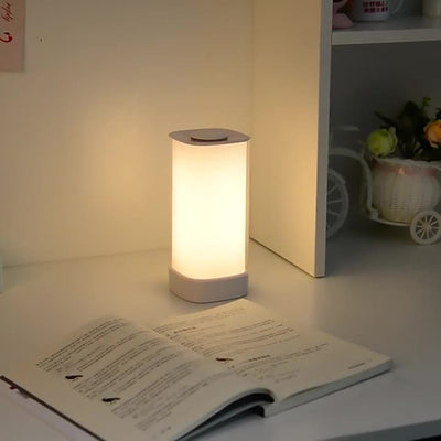 Moderne minimalistische rechteckige ABS-PC-LED-Tischlampe für das Schlafzimmer 