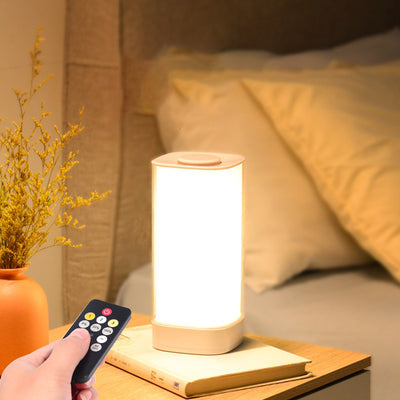 Moderne minimalistische rechteckige ABS-PC-LED-Tischlampe für das Schlafzimmer 