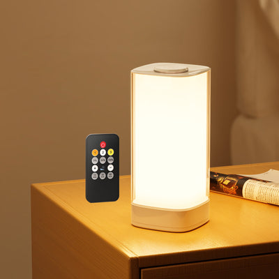 Moderne minimalistische rechteckige ABS-PC-LED-Tischlampe für das Schlafzimmer 