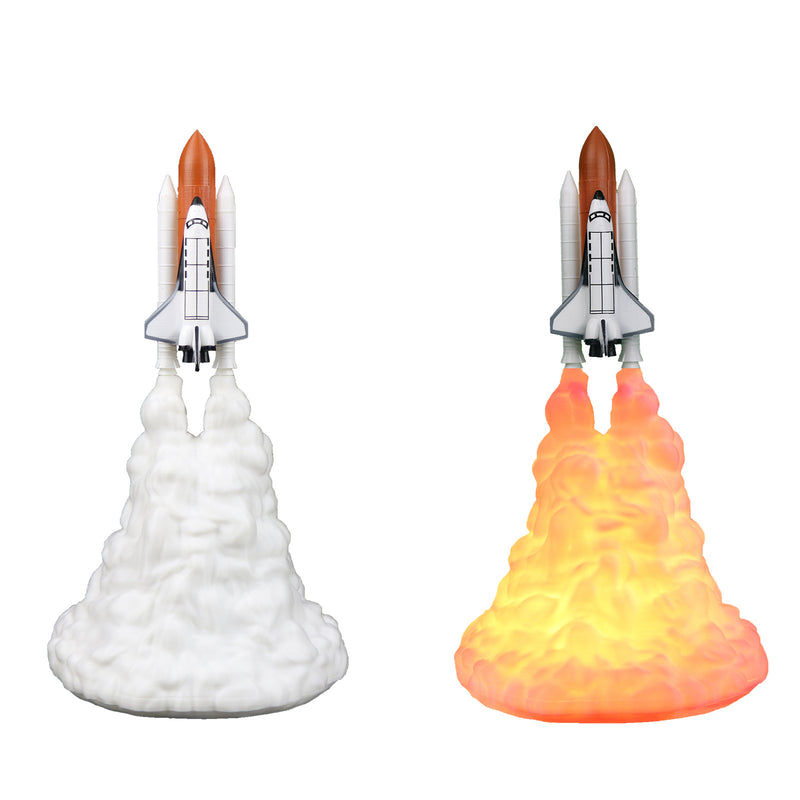 Modern Art Deco 3D Printed Rocket PLA LED Table Lamp For Bedroom