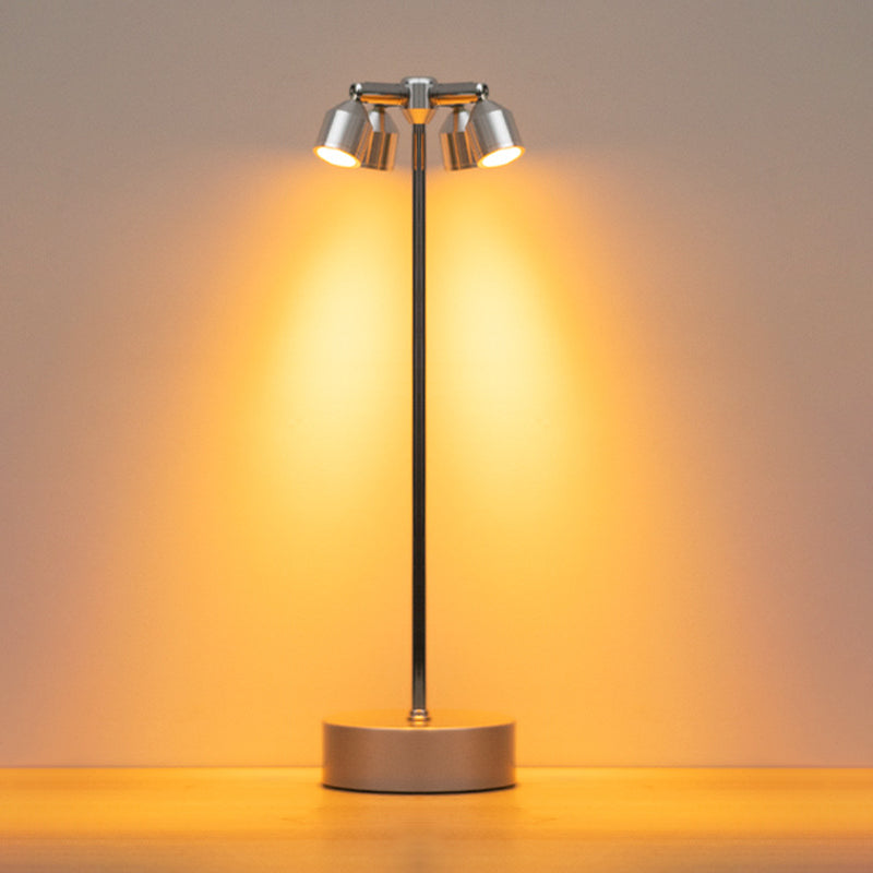 Modern Minimalist Cylindrical Iron LED Table Lamp For Dining Room