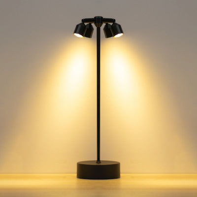 Modern Minimalist Cylindrical Iron LED Table Lamp For Dining Room