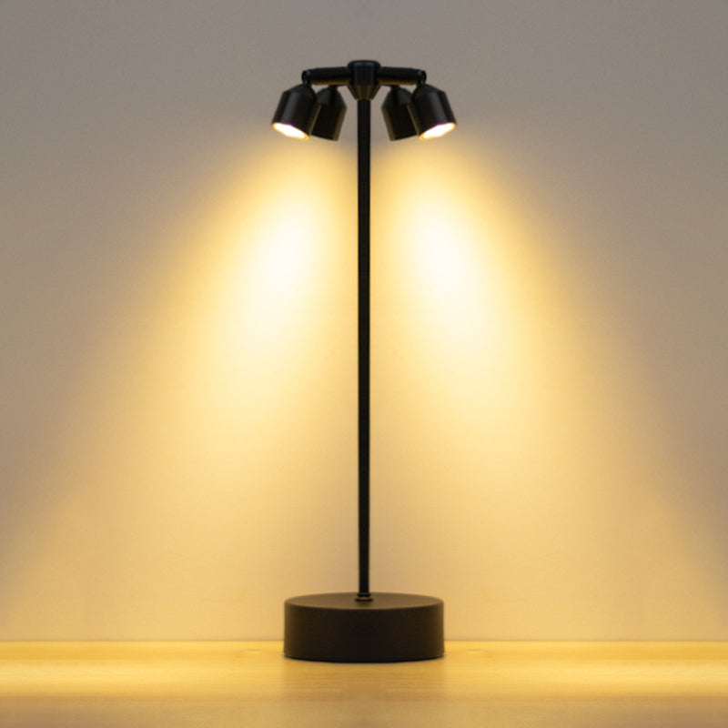 Modern Minimalist Cylindrical Iron LED Table Lamp For Dining Room