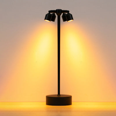 Modern Minimalist Cylindrical Iron LED Table Lamp For Dining Room