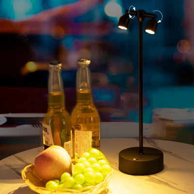 Modern Minimalist Cylindrical Iron LED Table Lamp For Dining Room