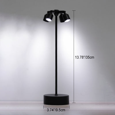 Modern Minimalist Cylindrical Iron LED Table Lamp For Dining Room