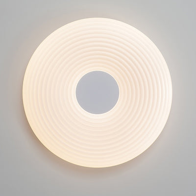 Contemporary Creative Round Cat Paw Cheese Stripe Iron Plastic LED Flush Mount Ceiling Light For Bedroom