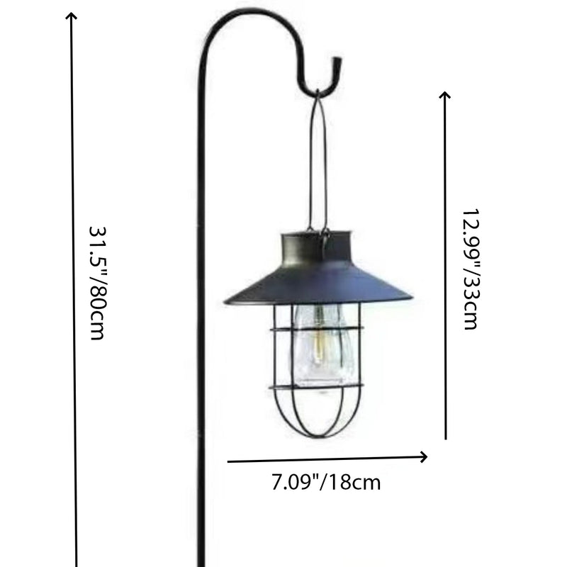 Modern Simplicity Solar Lantern Iron Frame LED Landscape Light Outdoor Light For Garden