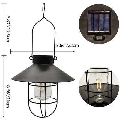 Modern Simplicity Solar Lantern Iron Frame LED Landscape Light Outdoor Light For Garden