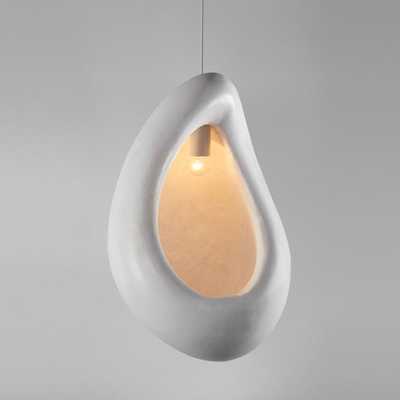 Contemporary Creative Irregular Leaf Shape High Density Polystyrene 1-Light Pendant Light For Living Room