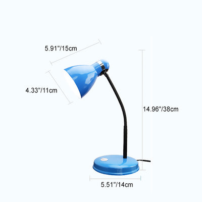 Modern Minimalist Round Horn Shape Iron 1-Light Table Lamp For Bedroom