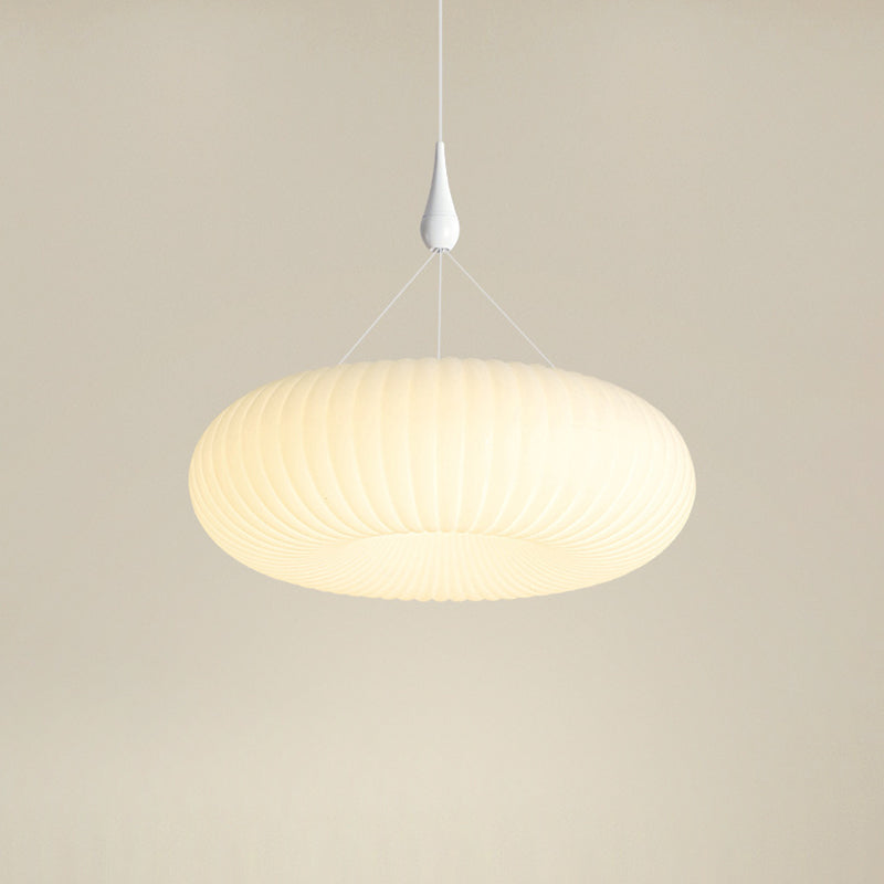 Modern Minimalist Round Oval Hardware PE LED Pendant Light For Living Room