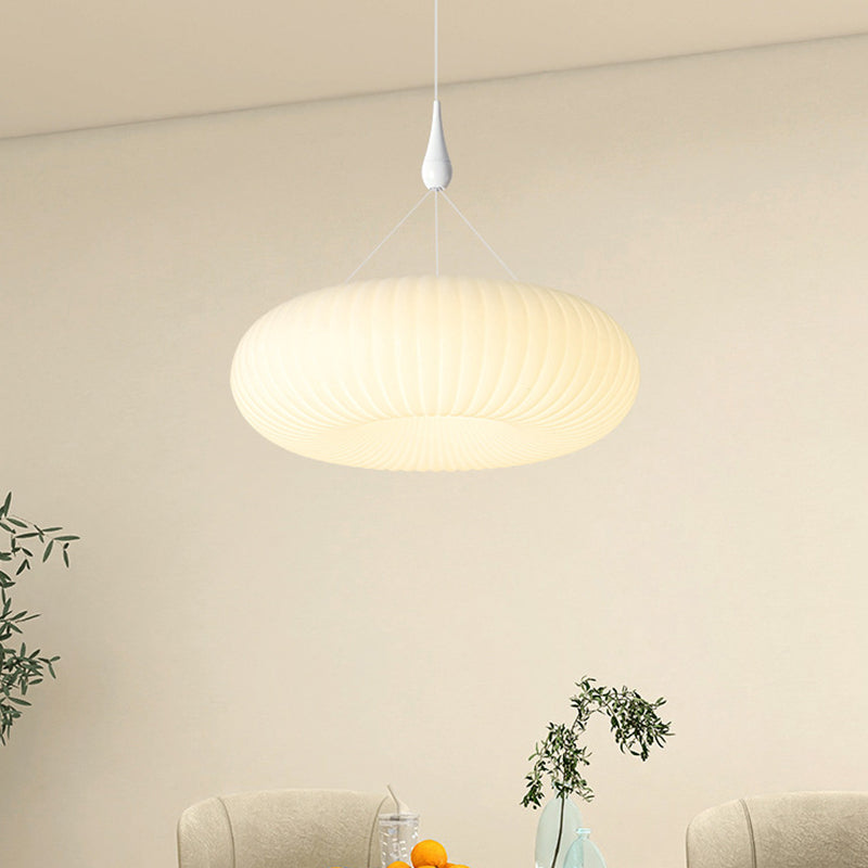 Modern Minimalist Round Oval Hardware PE LED Pendant Light For Living Room