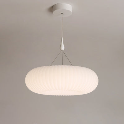 Modern Minimalist Round Oval Hardware PE LED Pendant Light For Living Room