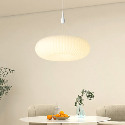 Modern Minimalist Round Oval Hardware PE LED Pendant Light For Living Room