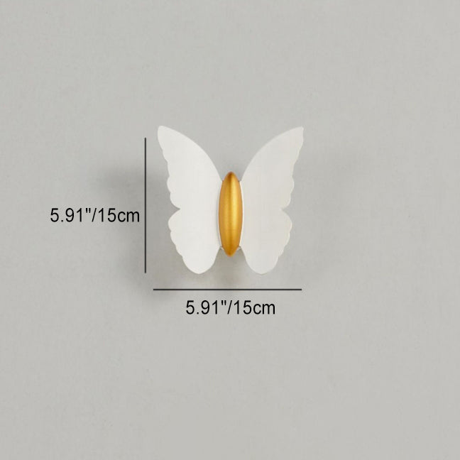 Modern Minimalist Waterproof Butterfly Aluminum LED Wall Sconce Lamp For Outdoor Patio