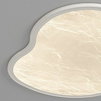 Modern Minimalist Cloud Shape Silk Starlight Cloudy Iron Acrylic LED Flush Mount Ceiling Light For Bedroom