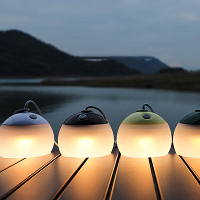 Modern Minimalist Outdoor Rechargeable Globe Plastic LED Outdoor Light For Outdoor Patio