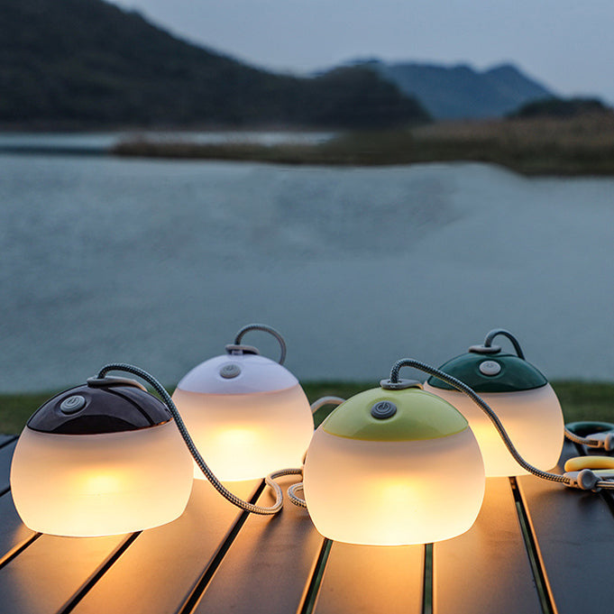 Modern Minimalist Outdoor Rechargeable Globe Plastic LED Outdoor Light For Outdoor Patio