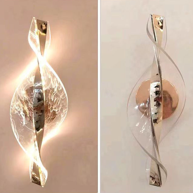 Modern Minimalist Nexus Star Dot Pattern Aluminum Acrylic LED Wall Sconce Lamp For Bedroom