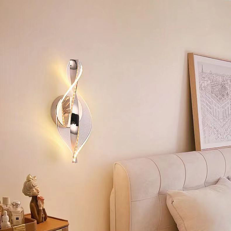 Modern Minimalist Nexus Star Dot Pattern Aluminum Acrylic LED Wall Sconce Lamp For Bedroom