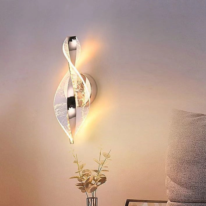 Modern Minimalist Nexus Star Dot Pattern Aluminum Acrylic LED Wall Sconce Lamp For Bedroom