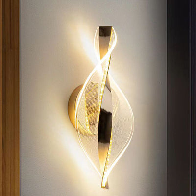 Modern Minimalist Nexus Star Dot Pattern Aluminum Acrylic LED Wall Sconce Lamp For Bedroom