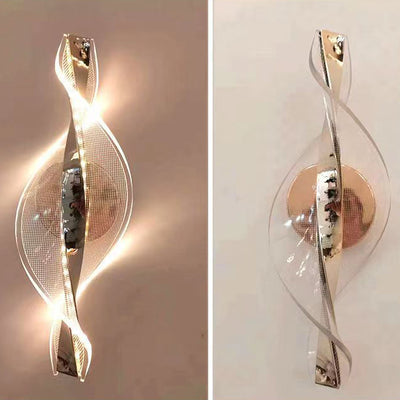 Modern Minimalist Nexus Star Dot Pattern Aluminum Acrylic LED Wall Sconce Lamp For Bedroom