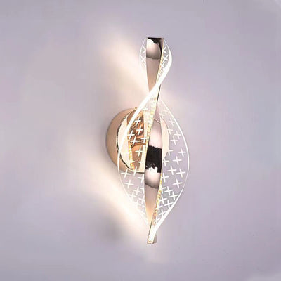 Modern Minimalist Nexus Star Dot Pattern Aluminum Acrylic LED Wall Sconce Lamp For Bedroom