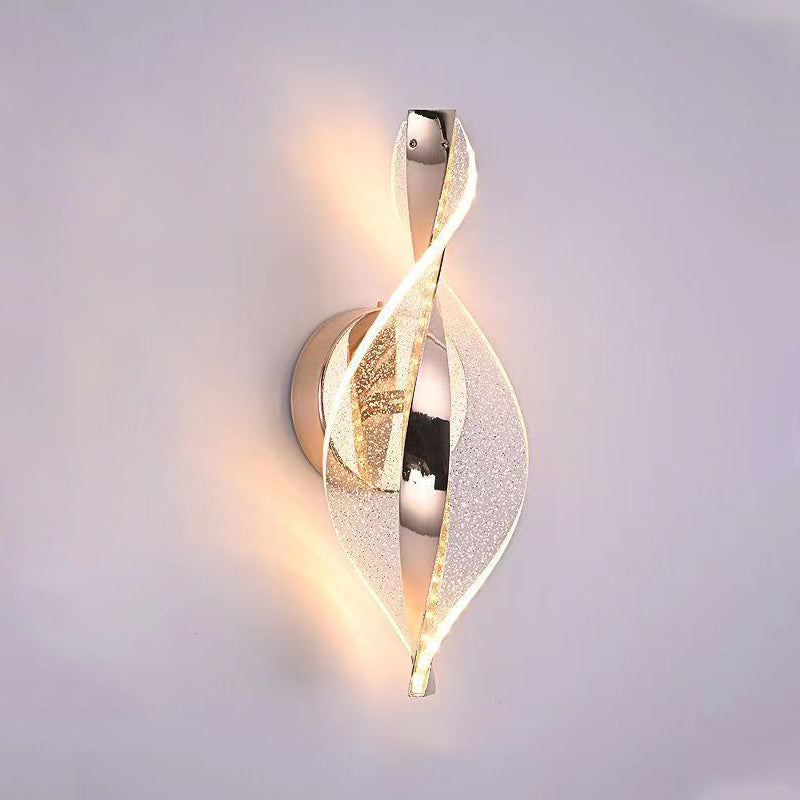 Modern Minimalist Nexus Star Dot Pattern Aluminum Acrylic LED Wall Sconce Lamp For Bedroom