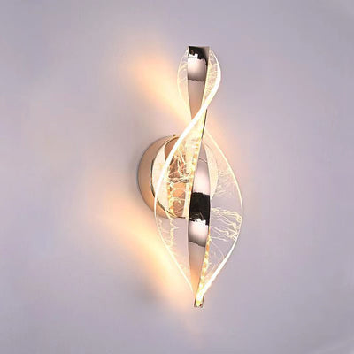 Modern Minimalist Nexus Star Dot Pattern Aluminum Acrylic LED Wall Sconce Lamp For Bedroom