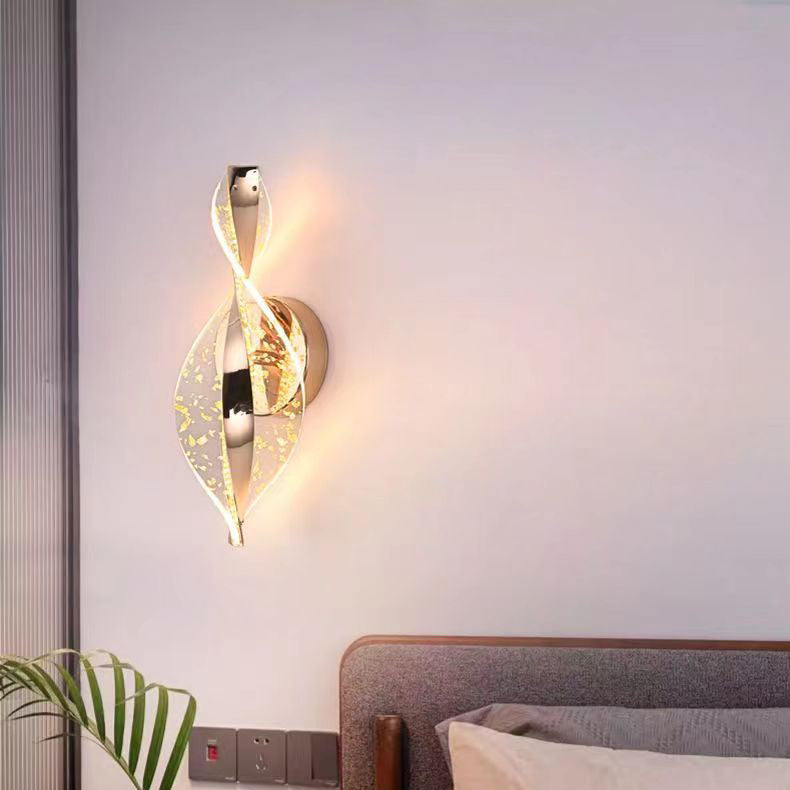 Modern Minimalist Nexus Star Dot Pattern Aluminum Acrylic LED Wall Sconce Lamp For Bedroom