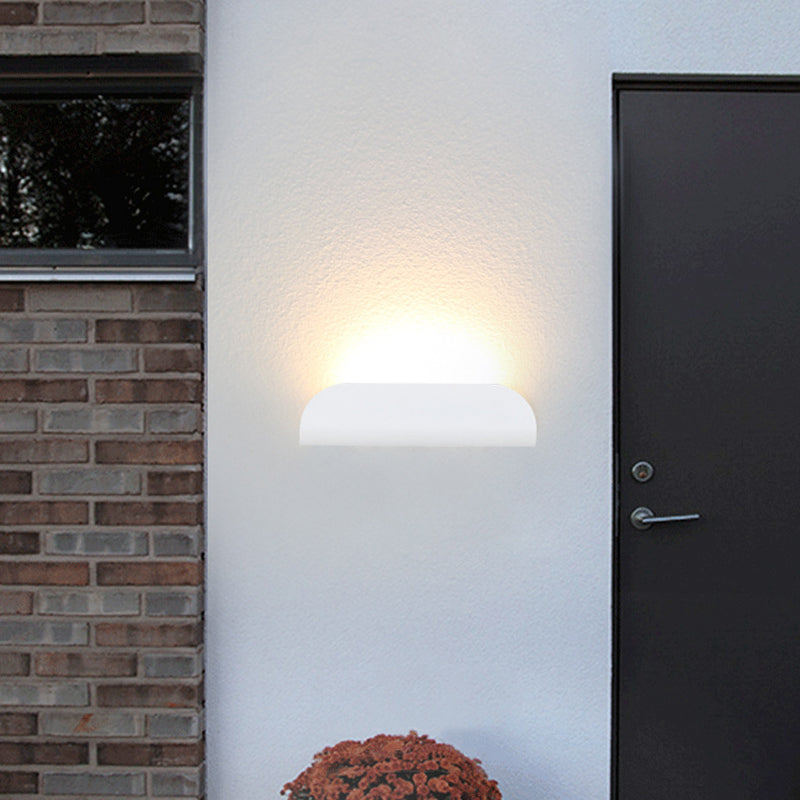 Modern Minimalist Outdoor Waterproof Rectangle Aluminum Glass LED Wall Sconce Lamp For Outdoor Patio