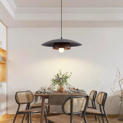 Contemporary Nordic Round Bowl Shape Iron 1-Light Pendant Light For Living Room