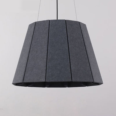 Contemporary Nordic Round Iron Felt 1-Light Pendant Light For Living Room