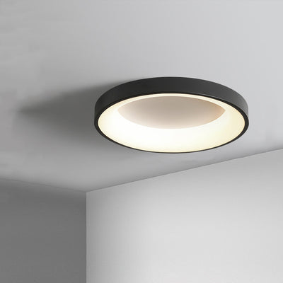 Modern Minimalist Round Iron Acrylic LED Flush Mount Ceiling Light For Bedroom