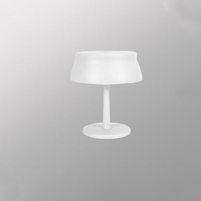 Modern Minimalist Round Aluminum LED Table Lamp For Bedroom