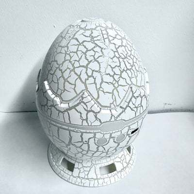 Modern Art Deco Crackle Dinosaur Egg Projector ABS LED Table Lamp For Bedroom