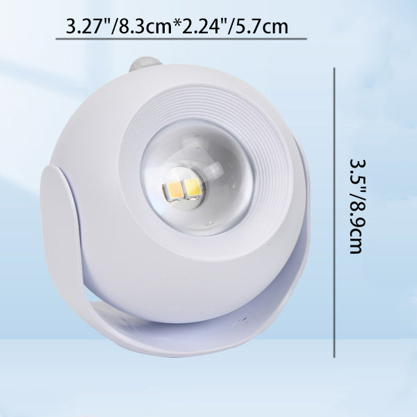 Modern Minimalist Sensor Rechargeable Globe ABS PC LED Wall Sconce Lamp For Living Room