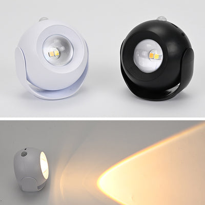 Modern Minimalist Sensor Rechargeable Globe ABS PC LED Wall Sconce Lamp For Living Room