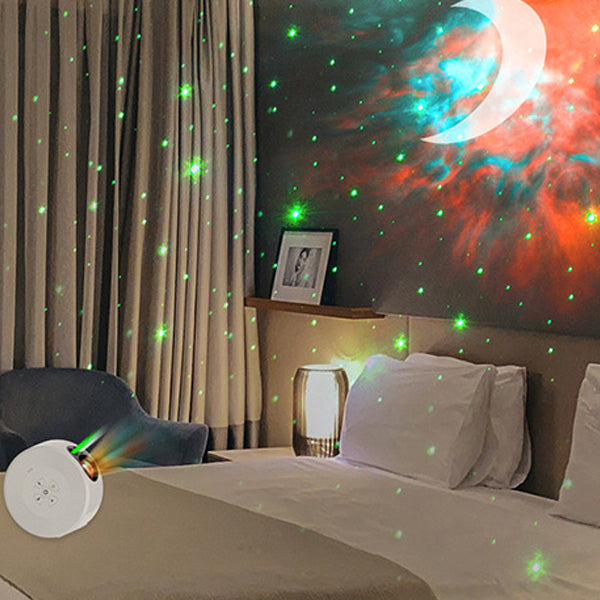 Contemporary Creative Round Projection Full Star ABS LED Table Lamp For Bedroom