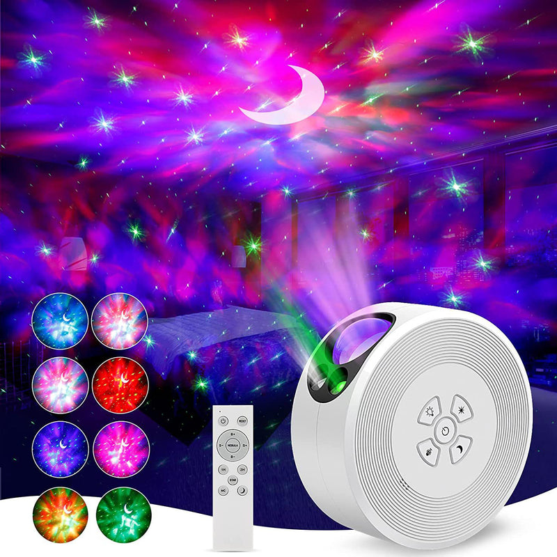 Contemporary Creative Round Projection Full Star ABS LED Table Lamp For Bedroom