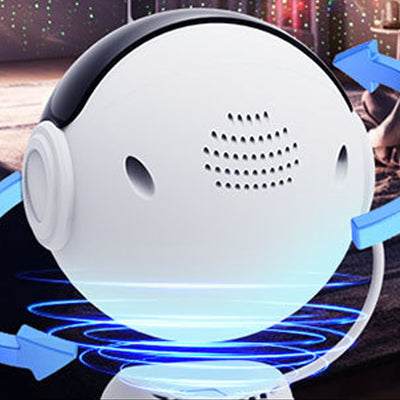 Contemporary Creative Space Robot Projection ABS LED Table Lamp For Bedroom